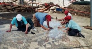 Spectacular ancient mosaic floor returns to Israel after being displayed around the world to serve as centerpiece of new archaeological center in Lod